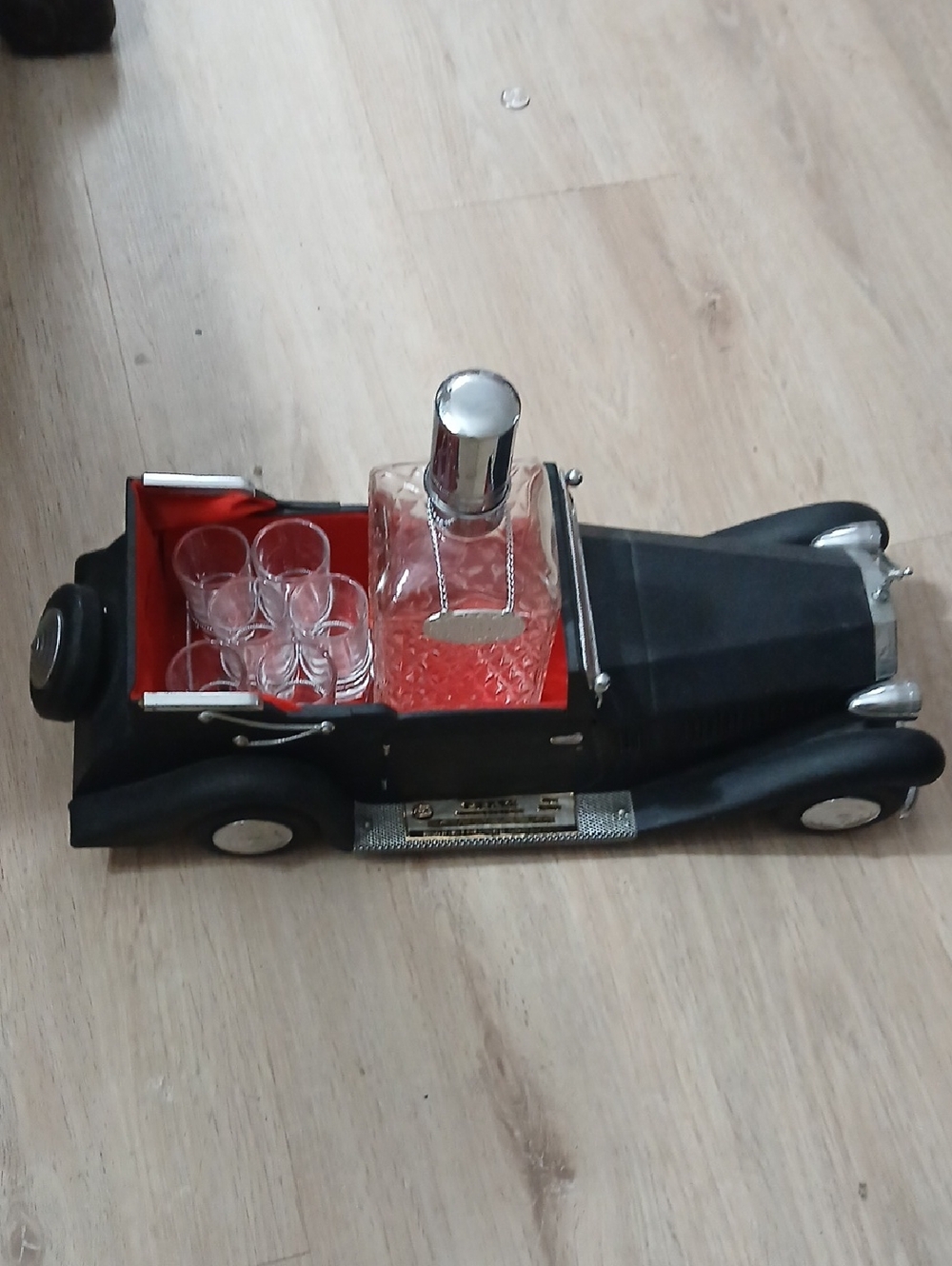 Vintage Rolls Royce Shaped Decanter / Music Box.